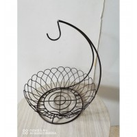 Beauty banana holder fruit display iron metal wire basket with hanging