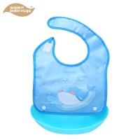 Easily Wipes Clean Comfortable Soft Waterproof PEVA Baby Bib