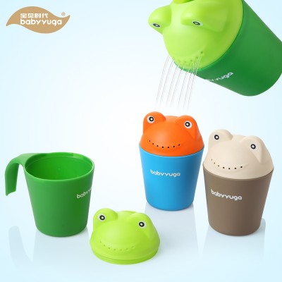 frog baby, kids hair wash cup, hair wash rinse cup