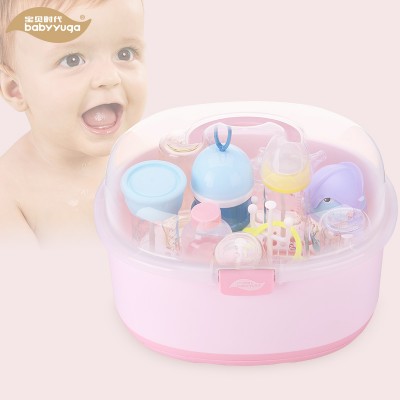 Household Large Baby Feeding-bottle Storage Box with Anti-dust Cover